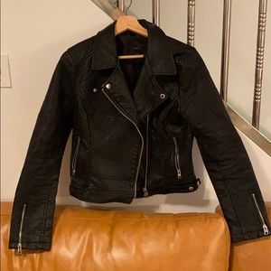 Faux leather jacket